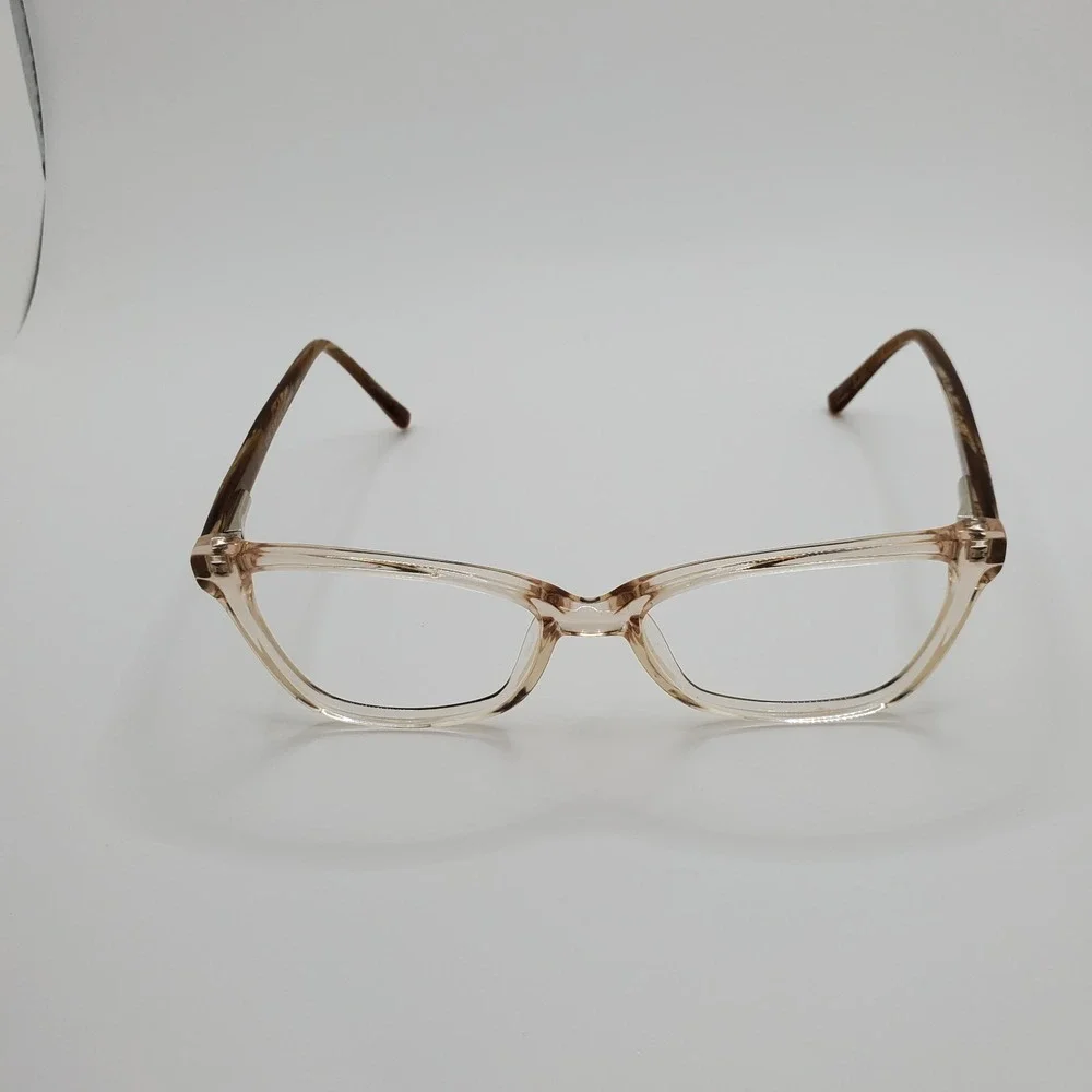 Via Spiga Dulcina 600 Eyeglasses Frame Clear Brown Cat Eye Full Rim 52-16-135mm